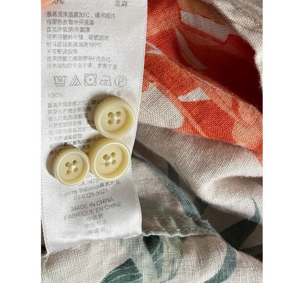 Tommy Bahama Relax Shirt Mens XLT Linen Long Sleeve Tropical Vacation Resortwear - Picture 12 of 12